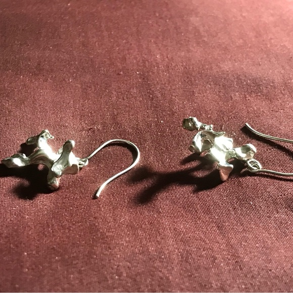 Sterling Silver Free Form Earrings - Picture 16 of 16